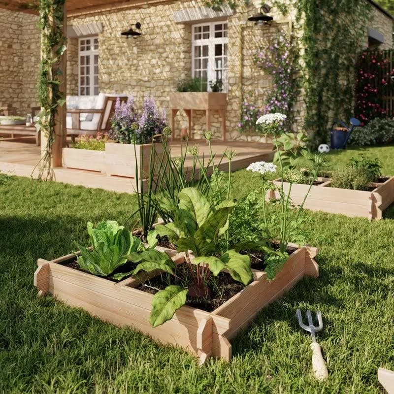 bac en bois potager
